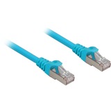 Sharkoon Câble de raccordement SFTP, RJ-45 Cat.6a Bleu, 5 mètres, Sans halogène