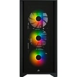 Corsair iCUE 4000X RGB  boîtier midi tower Noir | 1x USB-A | 1x USB-C | RGB | Window