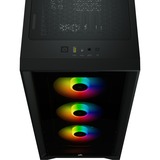 Corsair iCUE 4000X RGB  boîtier midi tower Noir | 1x USB-A | 1x USB-C | RGB | Window