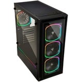 Enermax StarryFort SF30 Tower Noir boîtier midi tower Noir | 2x USB-A | RGB | Window