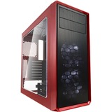 Fractal Design Focus G Midi Tower Noir, Rouge, boîtier pc Rouge | 2x USB-A | Window