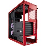 Fractal Design Focus G Midi Tower Noir, Rouge, boîtier pc Rouge | 2x USB-A | Window