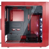 Fractal Design Focus G Midi Tower Noir, Rouge, boîtier pc Rouge | 2x USB-A | Window