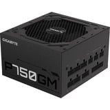 GIGABYTE GP-P750GM, 750 Watt alimentation  Noir, Gestion des câbles, 4x PCIe