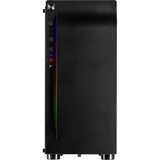 Inter-Tech A-3411 Creek boîtier midi tower Noir | 3x USB-A | RGB | Window