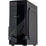 Inter-Tech B-30 Midi Tower Noir, boîtier pc Noir | 2x USB-A