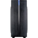 Inter-Tech B-48 Midi Tower Noir, boîtier pc Noir | 2x USB-A