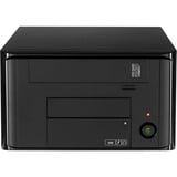 Inter-Tech MI-008 ITX Noir boîtier desktop Noir | 2x USB-A