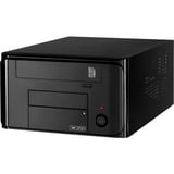 Inter-Tech MI-008 ITX Noir boîtier desktop Noir | 2x USB-A