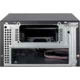 Inter-Tech MI-008 ITX Noir boîtier desktop Noir | 2x USB-A