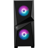 MSI MAG FORGE 100R  boîtier midi tower Noir | 2x USB-A | RGB | Window