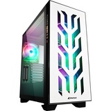 Sharkoon ELITE SHARK CA300T boîtier big tower Blanc | 2x USB-A | 1x USB-C | RGB | Window