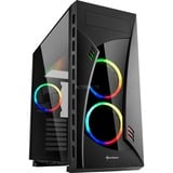 Sharkoon NIGHT SHARK RGB boîtier midi tower Noir | 4x USB-A | RGB | Window