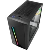 Sharkoon REV100 boîtier midi tower Noir | 2x USB-A | RGB | Window