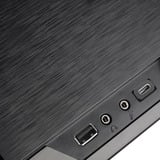 SilverStone GD09B-C HTPC Noir boîtier HTPC Noir | 1x USB-A | 1x USB-C