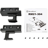 SilverStone RM21-304 Support Blanc boîtier rack Noir | Support | Serveur | Blanc | micro ATX | Mini-ITX | Métal | 2U