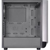 SilverStone SETA A1 Midi Tower Noir, Argent, boîtier pc Noir/Argent | 2x USB-A | 1x USB-C | RGB | Verre Trempé