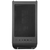 SilverStone SETA A1 Midi Tower Noir, Argent, boîtier pc Noir/Argent | 2x USB-A | 1x USB-C | RGB | Verre Trempé