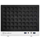 SilverStone SG13 Mini Tower Noir, Blanc boîtier cube Blanc/Noir | 2x USB-A