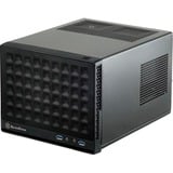 SilverStone SG13 Mini Tower Noir, boîtier pc Noir | 2x USB-A