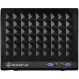 SilverStone SG13 Mini Tower Noir, boîtier pc Noir | 2x USB-A