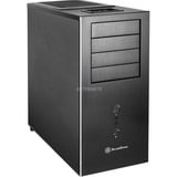 SilverStone TJ04-E Midi Tower Noir, Argent, boîtier pc Noir | 2x USB-A