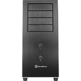 SilverStone TJ04-E Midi Tower Noir, Argent, boîtier pc Noir | 2x USB-A