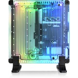 Thermaltake DistroCase 350P Midi Tower Noir, showcase Noir/transparent | 4x USB-A | RGB | Verre Trempé