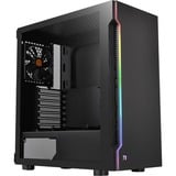 Thermaltake H200 TG RGB Midi Tower Noir, boîtier pc Noir | 2x USB-A | RGB | Verre Trempé