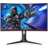 AOC C27G2ZE/BK 27" Moniteur gaming incurvé  Noir/Rouge, 2x HDMI, DisplayPort, 240 Hz