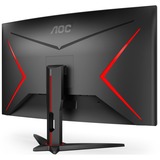 AOC C32G2ZE/BK 32" Moniteur gaming incurvé  Noir/Rouge, 80 cm (31.5"), 1920 x 1080 pixels, Full HD, LED, 1 ms, Noir, Rouge