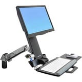 Ergotron StyleView Sit-Stand Combo Arm, Support Blanc, 13,2 kg, 61 cm (24"), 75 x 75 mm, 100 x 100 mm, Aluminium