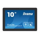 iiyama ProLite TW1023ASC-B1P 10.1" Moniteur  Noir, 25,6 cm (10.1"), 1280 x 800 pixels, WXGA, LED, 25 ms, Noir