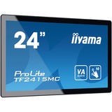 iiyama Prolite TF2415MC-B2 23.8" Moniteur tactile  Noir, 60,5 cm (23.8"), 1920 x 1080 pixels, Full HD, VA, 16 ms, Noir