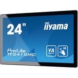 iiyama Prolite TF2415MC-B2 23.8" Moniteur tactile  Noir, 60,5 cm (23.8"), 1920 x 1080 pixels, Full HD, VA, 16 ms, Noir