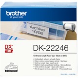 Brother DK-22246 ruban d'étiquette Noir sur blanc Noir sur blanc, DK, Noir, Blanc, Thermique directe, Brother, QL-1100, QL-1110NWB, QL-1050, QL-1060N