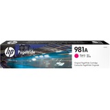 HP 981A cartouche PageWide Magenta authentique, Encre Rendement standard, Encre à pigments, 69 ml, 6000 pages, 1 pièce(s)