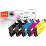 Peach 320118 cartouche d'encre Original Noir, Cyan, Magenta, Jaune 12,4 ml, 11,4 ml, 360 pages, 600 pages, Multi pack