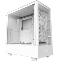 NZXT H5 Elite boîtier midi tower Blanc (mat) | 1x USB-A | 1x USB-C | RGB | Verre Trempé