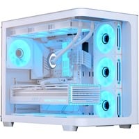 Aerocool  boîtier midi tower Blanc | 3x USB-A | RGB | Window