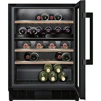 Siemens iQ500 KU21WAHG0 refroidisseur à vin Refroidisseur de vin compresseur Intégré (placement) 44 bouteille(s), Réfrigérateur à vin Noir, Refroidisseur de vin compresseur, Intégré (placement), 44 bouteille(s), 60 W, G