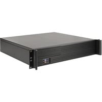 Inter-Tech  boîtier rack Noir | 2x USB-A