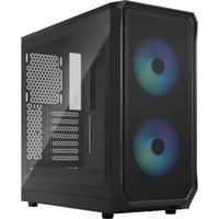 Fractal Design Focus 2 RGB boîtier midi tower Noir | 2x USB-A | RGB | Window