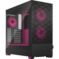 Fractal Design Pop Air RGB boîtier midi tower Noir/Magenta | 2x USB-A | RGB | Verre Trempé