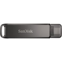 SanDisk iXpand Luxe 128 Go, Clé USB Noir, USB Type-C, connecteur Apple Lightning