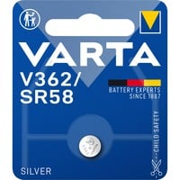 VARTA -V362 Piles domestiques, Batterie Batterie à usage unique, Argent-Oxide (S), 1,55 V, 1 pièce(s), Argent, 2,1 mm