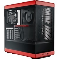 HYTE Y40 boîtier midi tower Rouge/Noir | 2x USB-A | 1x USB-C | Window