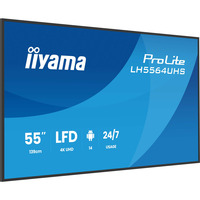 iiyama LH5564UHS-B1AG, Affichage public Noir (Mat)