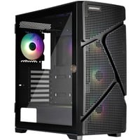 Enermax  boîtier midi tower Noir | 2x USB-A | 1x USB-C | RGB | Verre Trempé