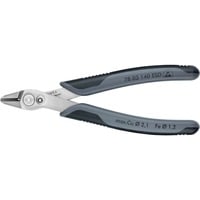 KNIPEX 78 03 140 ESD non classé, Pinces électroniques Gris, Side-cutting pliers, Acier inoxydable, Acier, Plastique, Noir/Gris, 12,5 cm, 55 g